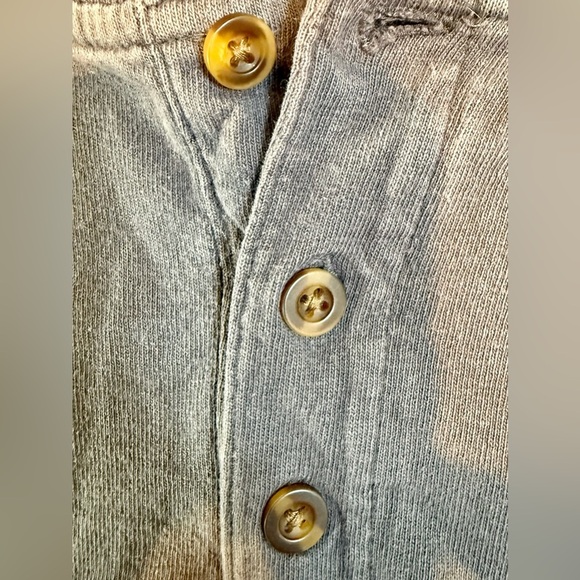 Carhartt Original Fit Henley Shirt L Gray K128 Long Sleeve Heavyweight Workwear - Picture 10 of 10